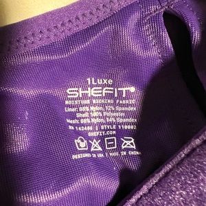 SHEFIT sports bra 1 luxe Purple